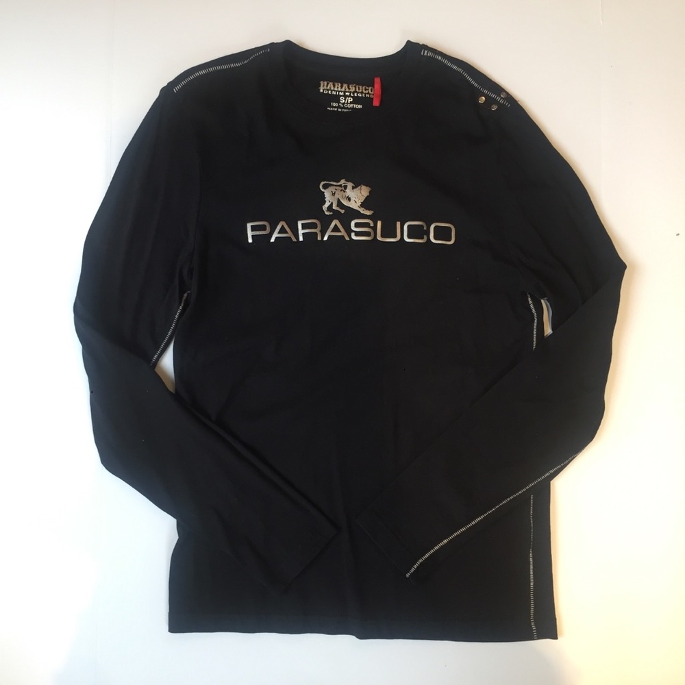 Black Long-sleeve Parasuco t-shirt
